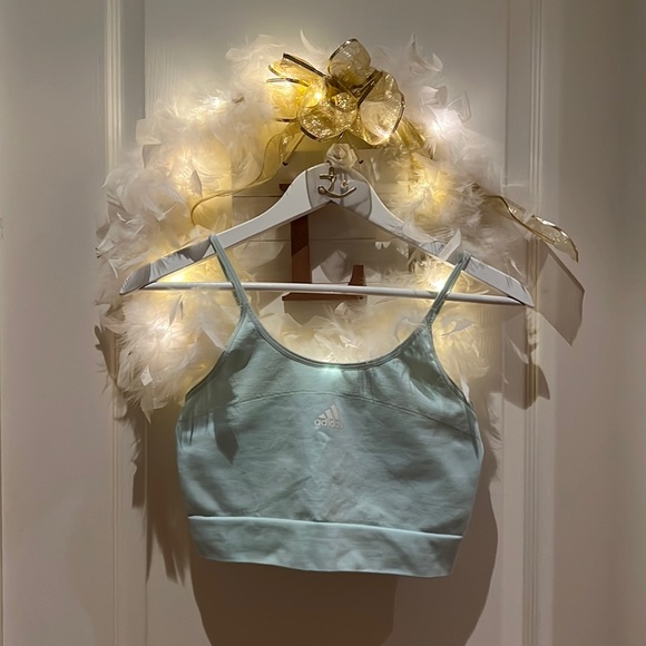 Adidas baby blue sports bra/top🏋🏼♀️ - Picture 1 of 4